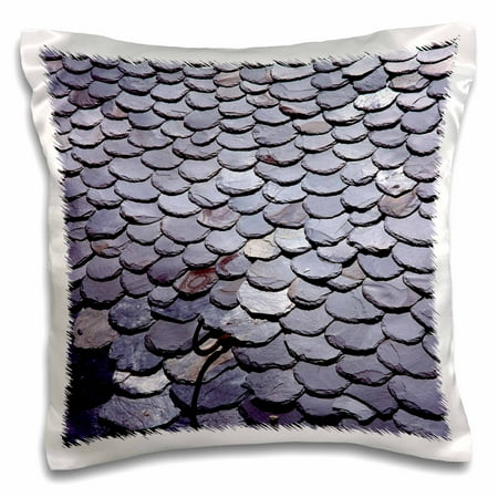 Tumbled Slate Decorative Tile 3dRose Andorra, Metal pole hook, slate tiles-EU02 RER0000 - Ric Ergenbright - Pillow Case, 16 by 16-inch ()