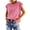 Pink, variant on Cap Sleeve Sweaters for Women Casual Crew Neck Loose Knit Lightweight Sweater Vest Pullover Tops