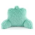 thumbnail image 3 of Mainstays Long Hair Faux Fur Backrest Pillow, Bedrest, 21'' x 13'' x 19'', Mint, 1 Piece, 3 of 7