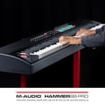 thumbnail image 2 of M-Audio Hammer 88 Pro – Teclado controlador MIDI USB con 88 teclas ponderadas de acción martillo, be, 2 of 15