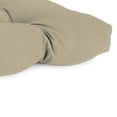 thumbnail image 3 of Jordan Manufacturing 43" x 19" Canvas Pebble Beige Solid Rectangular Tufted Outdoor Wicker Settee Bench Cushion with Rounded Back Corners, 3 of 8