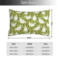 thumbnail image 2 of Goofa Lovely Chickens Print Plush Throw Pillow Case, Soft Velvet with Hidden Zipper, Decorative Cushion Cover for Sofa, Bed, Car, and Home Décor-16"x24", 2 of 6