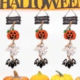 thumbnail image 6 of sruoe Halloween Hanging Decorations, Wall Window Hanging Decor, Pumpkin Ghosts Wooden Pendants Doorplates Hanging Decorations, Halloween Scene Decoration Pendants for Indoor Living Room, 6 of 6