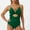 Green, variant on Bzhegqhd Swimsuits for Women Tummy Control,Fashion Women Summer Solid Color with Chest Cushion and No Steel Support Sexy Backless Strap Bikini Swimsuit