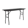 thumbnail image 3 of Correll Deluxe High Pressure Top Folding Table 18x72", RECTANGULAR BLACK GRANITE, BLACK, 3 of 4