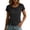 Black, variant on Women's Linen Cotton Crew Neck Tops Fitted Waist Button Split Blouse Hem Soft Brunch Date Shirts Khaki,2xL