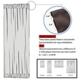 thumbnail image 3 of PiccoCasa French Door Curtains Rod Pocket Blackout Curtain Panel Coffee Color 1 W54" x L72", 3 of 7
