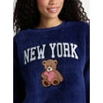 thumbnail image 4 of No Boundaries Sleepwear Teddy Fleece Pullover, Lightweight, Women’s, 4 of 5
