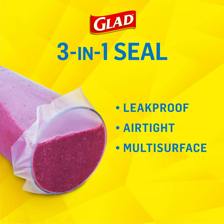 Glad® Press'n Seal, 140 sq. ft (47.4 yd x 11.8 in) per roll. Life