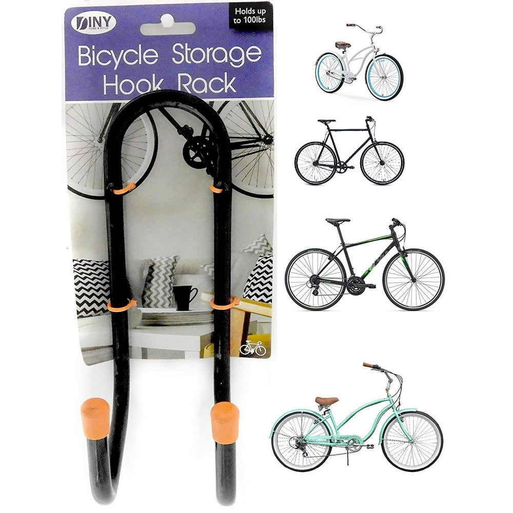 Bicycle Storage Hook Rack Hanger Holds A Bike up to 100 lbs Walmart