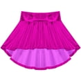 thumbnail image 3 of Alvivi Kids Girls Shiny Jazz Hip Hop Dance Skirt Irregular Hem Modern Dancewear High-Low Tutu Skirt Hot Pink 10, 3 of 5