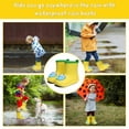 thumbnail image 6 of Cyiecw Toddler Rain Boots Kids Rain Shoes for Boys and Girls Waterproof Boots 2-7 Years Old, 6 of 7