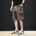 thumbnail image 2 of Pantalones cortos de verano para hombre, holgados, de talla grande, estilo coreano, de moda, informales, para uso exterior, 2 of 5