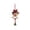 B, variant on Qjidjing Christmas Tree Ornaments, Xmas Hanging Wind Chime Pendants with Red Bow, for Xmas Tree, Front Door, Car Interior Decor
