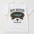 thumbnail image 3 of Rocky Mountains Colorado Graphic T-Shirt, Unisex Classic Fit Outdoor Tee, 3 of 9