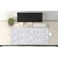thumbnail image 2 of Nature Computer Mouse Pad, Botany Composition of Bluebells Flourishing on a Plain Background, Rectangle Non-Slip Rubber Mousepad X-Large, 35" x 15", Lavender Blue and Sage Green, by Ambesonne, 2 of 2