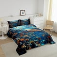 thumbnail image 3 of Erosebridal Sea Turtle Bedding Twin Comforter Set,Ocean Tortoise Down Comforter,Underwater World Decor,Reversible,Lightweight,2 Piece, 3 of 7