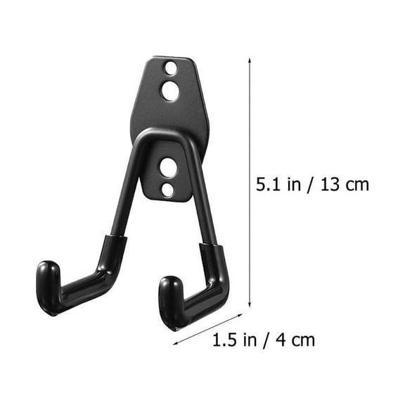 OUNONA 2Pcs Heavy Duty Wall Mount Utility Hooks for Ladders Bikes Garage Hanger