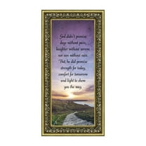 God's Promise of Peace, Faith Inspirational Gifts, Sympathy Gift Memory Picture Frame, 6x12 7422