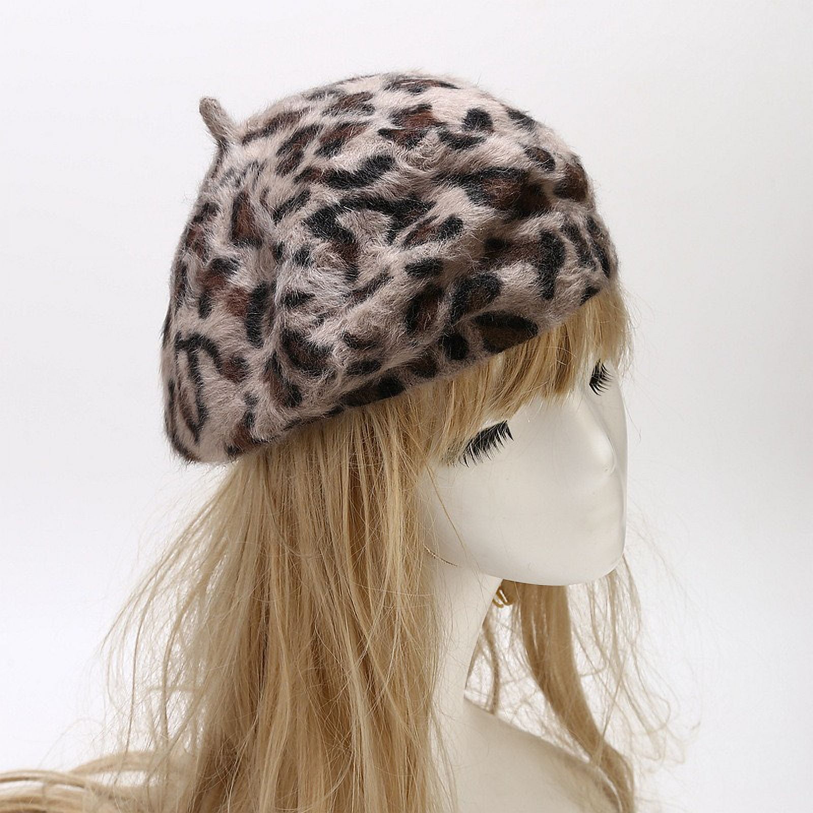 帽子 OLD STANDARDS - ANIMAL BIG BERET Leopard OLD STANDARDS - ANIMAL BIG BERET Leopard Beret Leopard Hats