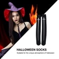 thumbnail image 4 of 1 par de medias de cosplay Medias estampadas sobre la rodilla Disfraz de Halloween, 4 of 5