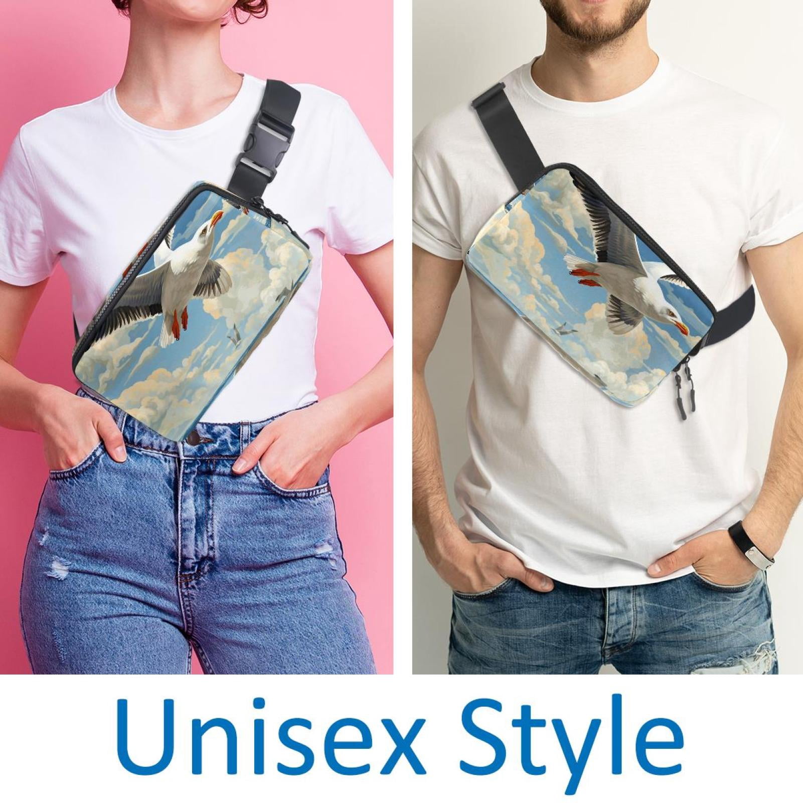 Seagull Lightweight Adjustable Running Belt Bag Fanny Pack Waist Pack with Extension Strap Unisex