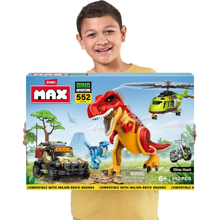 ZURU Dino Adventure Dino Hunt Set, 552 Pieces, Ages 6+, Compatible