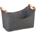 thumbnail image 1 of Felt Firewood Basket With Handles Storage Basket For Firewood Storage Fireplace Wood Bag - Q36, 1 of 4