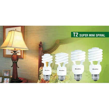 Overdrive 9W Super Mini Spiral T2 CFL-4100K Cool White, Pack Of 50