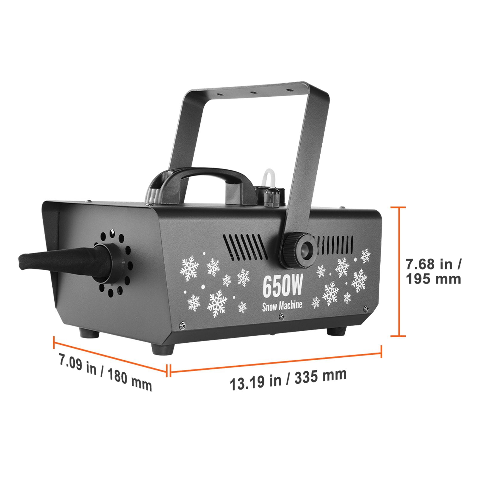 Snow Machine, 650W Wireless Remote Control Snow Maker Machine with 1L Tank High Output Portable Artificial Snowflake Machines for Christmas Holidays Parties Wedding Stage Effect