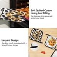thumbnail image 4 of Beautiful Leopard Skin Heart 5 Pcs Kitchen Set Heat Resistant Oven Mitts and Non-Slip Pot Holders with Adjustable Cooking Apron, 4 of 6