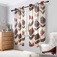 thumbnail image 2 of Yayeee Window Curtains Set of 2 for Living Room Light Filtering 63"x52", Blue Cakes, 2 of 7