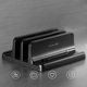 thumbnail image 3 of Soporte vertical para computadora portátil de escritorio, suministros para teléfonos portátiles y MacBook. Espacio doble 180g, 3 of 9