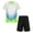 White, variant on Sinleey Boys Soccer Jersey Athletic 2 Piece Set Kids Sports Football Uniform Activewear Gym Quick Dry Sky Blue M