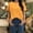 Orange, variant on Endives Women's Short Sleeve T-shirt Round Neck Solid Color Womens Tops Summer Tee