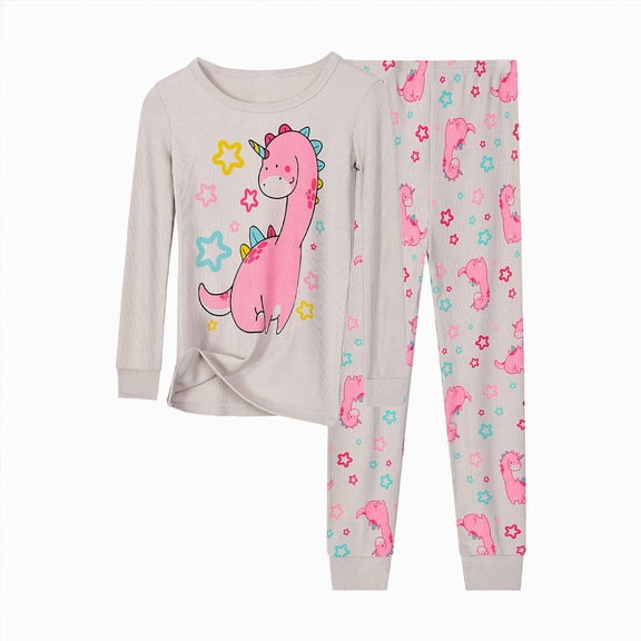 YDFCWXW Kids & Toddler Boys Pajamas 2 Pjs Set Cotton Sleepwear (Khaki, 3-4 Years)