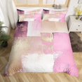 thumbnail image 2 of Erosebridal Housse de Couette Géométrique Rose Très Grand, Ensembles de Literie Modernes et Tendance Format Très Grand, Literie Réversible Ombrée Abstraite Format Très Grand, Décoration de Chambre Ultra Douce, 3 Pcs (Sans Couette), 2 of 7