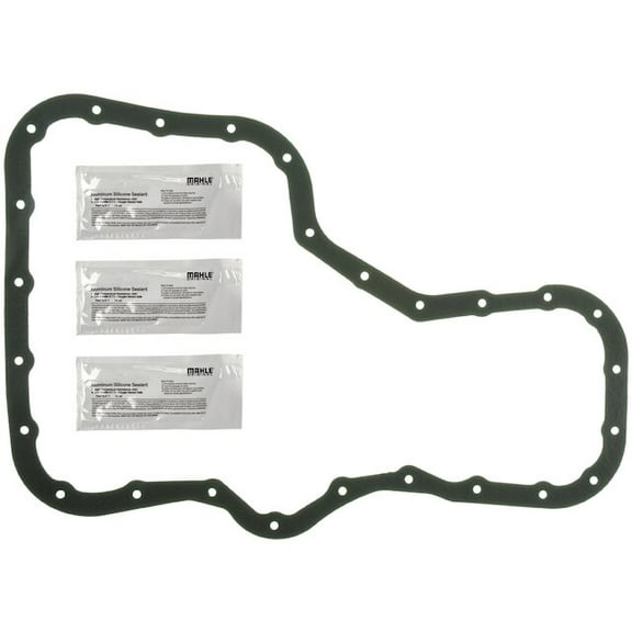 Oil Pan Gasket Set - Compatible with 2000 - 2007 Toyota Tundra 4.7L V8 2001 2002 2003 2004 2005 2006