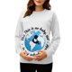 thumbnail image 2 of RKSTN Women's Maternity Sweatshirts Oversized Pregnancy Graphic Print Long Sleeve T Shirts Womens Casual Solid Plus Size Round Neck Loose Fits Comfy Funny Printed Pullover Hoodless Sweatshirt Tops, 2 of 7