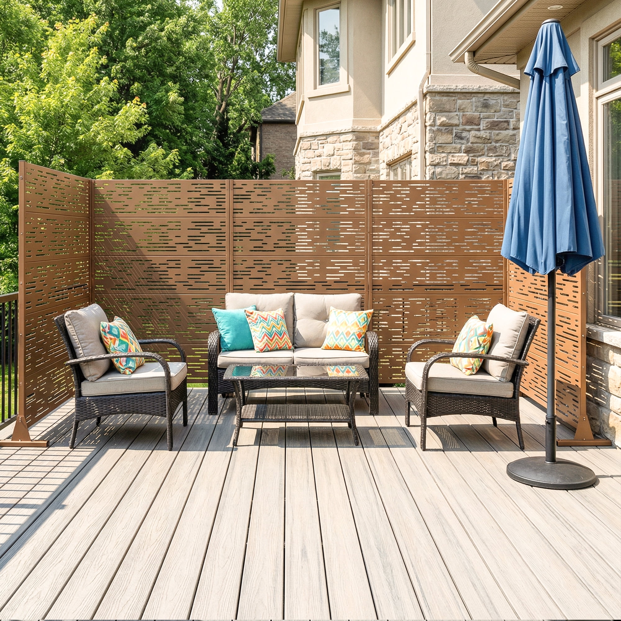Privacy Metal Screen Fence Panel