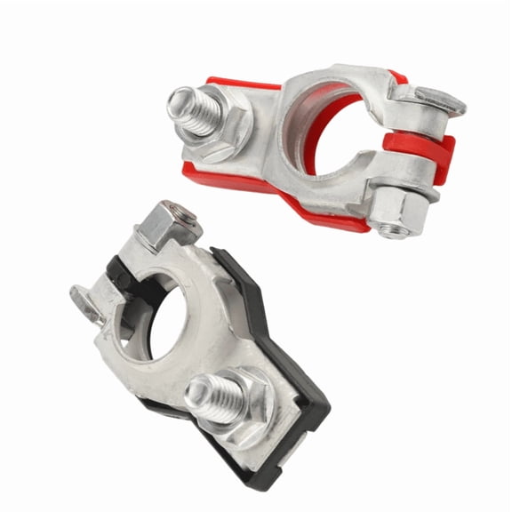 Battery Terminal Connector Set Positive & Negative - Compatible with Infiniti/Nissan Vehicles, Replaces #243407F000