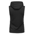 thumbnail image 3 of ELESOL Men's Workout Hoodedk Tops 1PC&2 PC Zip Up Sleeveless Gym Shirts Muscle Cut Off T Shirt Bodybuilding Hoodies, 3 of 8