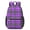 Purple and Black, variant on Red and White Checkered Pattern 17" School Backpacks for Teens,Waterproof Oxford Fabric,S-Shape Padded Straps for School,Travel,Hiking,Camping