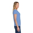 thumbnail image 4 of Gildan Women's Heavy Cotton T-Shirt, Short Sleeve Crewneck Classic Fit Tee, Carolina Blue, Size-2XL, 4 of 5