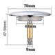 thumbnail image 2 of Bette Bath Stopper 70 Mm With Double Seal Height Adjustable Universal Bath Stopper Sink Valve Hardened Brass With Chrome Finish Rust Proof Bat, 2 of 5