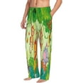 thumbnail image 2 of Balery Men'S African Animals In The Jungle Pants,Sleepwear Pants,Pajama Pants,Pj Bottoms Drawstring And Pockets-Small, 2 of 9