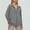 Grey, variant on Women's Ice Silk Protective Sunscreen Jacket Loose Fit Short Sleeve Summer Lightweight & Breathable Ladies Sweater Female Sweaters And Cardigans Brigand plus Sweater Bottom Cow Neck Cardigan Fall