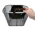 thumbnail image 6 of AlveyTech Universal Front Wire Basket with Quick-Release Mounting Hardware for Bicycles and Scooters - Large Bicycle Baskets with Quick Release Attachment for Bike and Scooter, Fits 1" Diameter Bar, 6 of 9