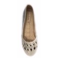 thumbnail image 4 of Victoria K Women's Gold Studs With Braid Ballerina Flats, 4 of 5