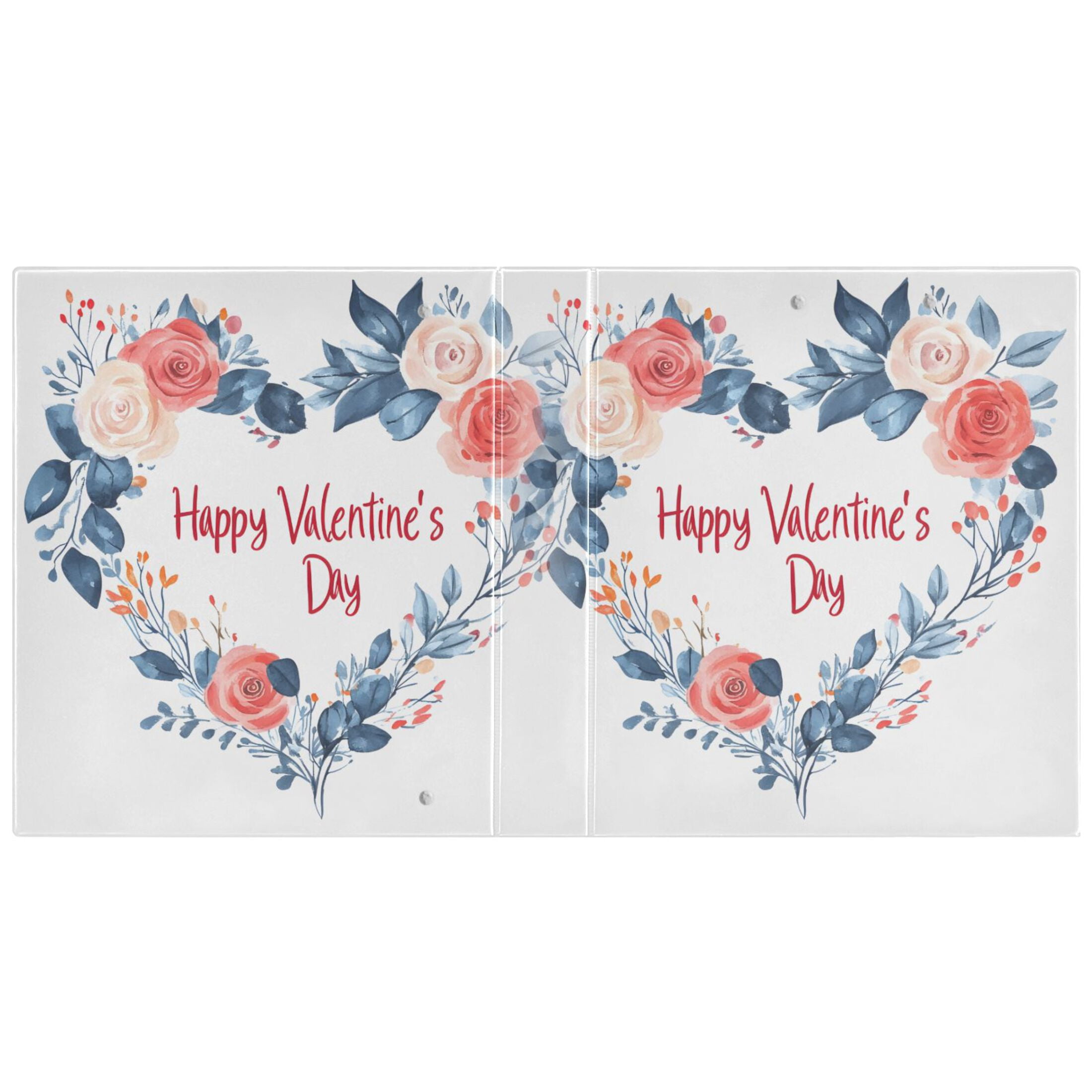 joogoo Valentine Day-a5 Hardcover 3 Ring Binder 1.5" Round Rings Interior Pockets Binders Organizer 2 Pack